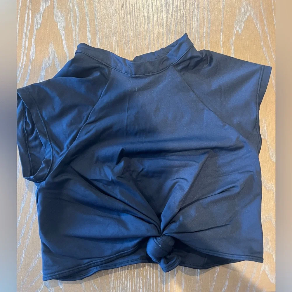 Frankie’s Bikinis Black Bathing Suit Top